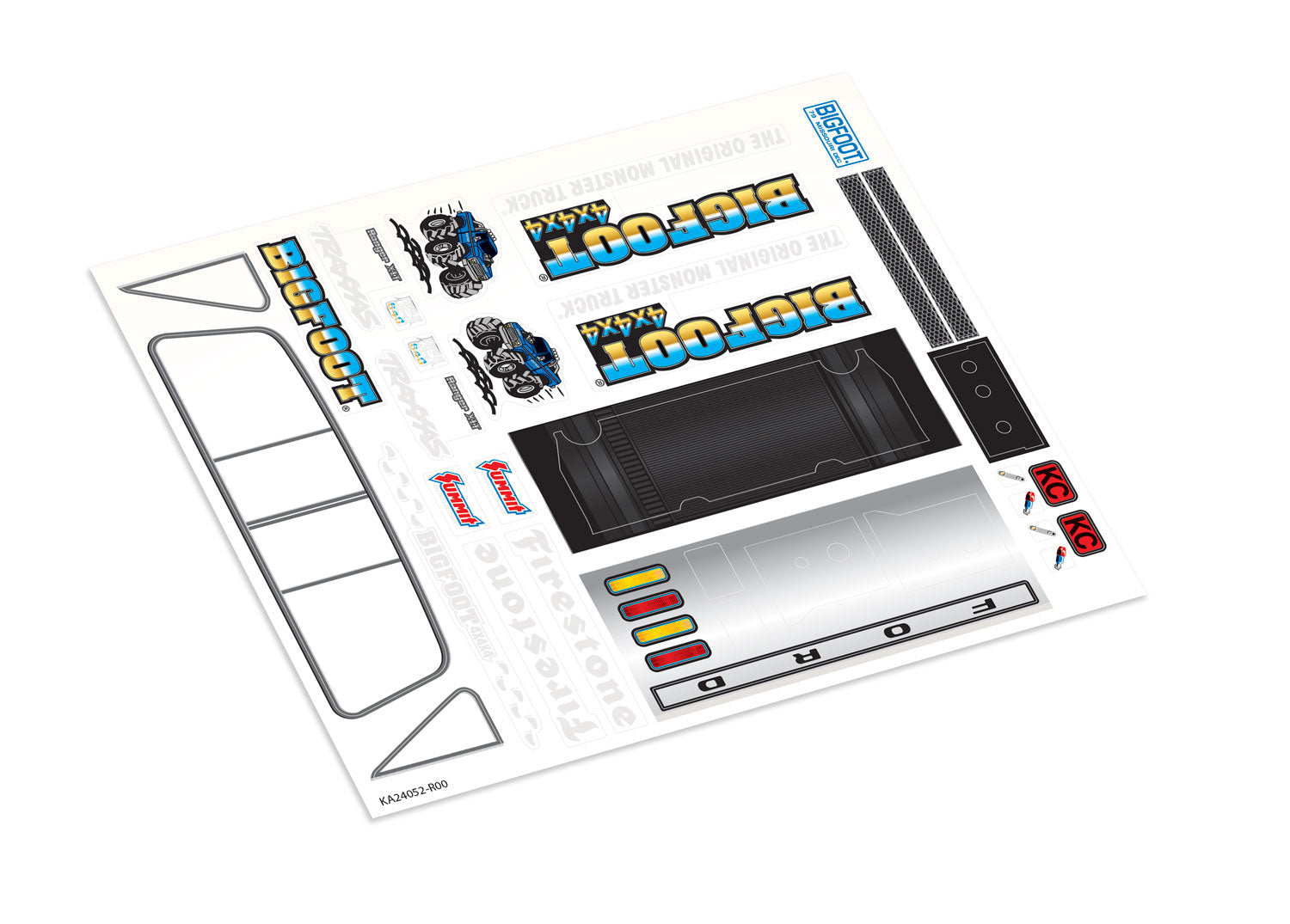 TRAXXAS 9844 DECALS TRX-4MT BIGFOOT NO. 1