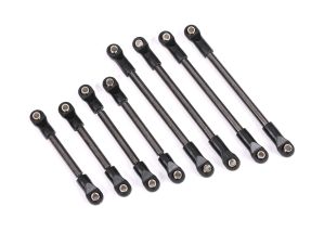 TRAXXAS 9849 Suspension link set, steel (includes 4x55mm front lower links (2), 4x48mm front upper links (2), 4x74mm rear lower or upper links (4))