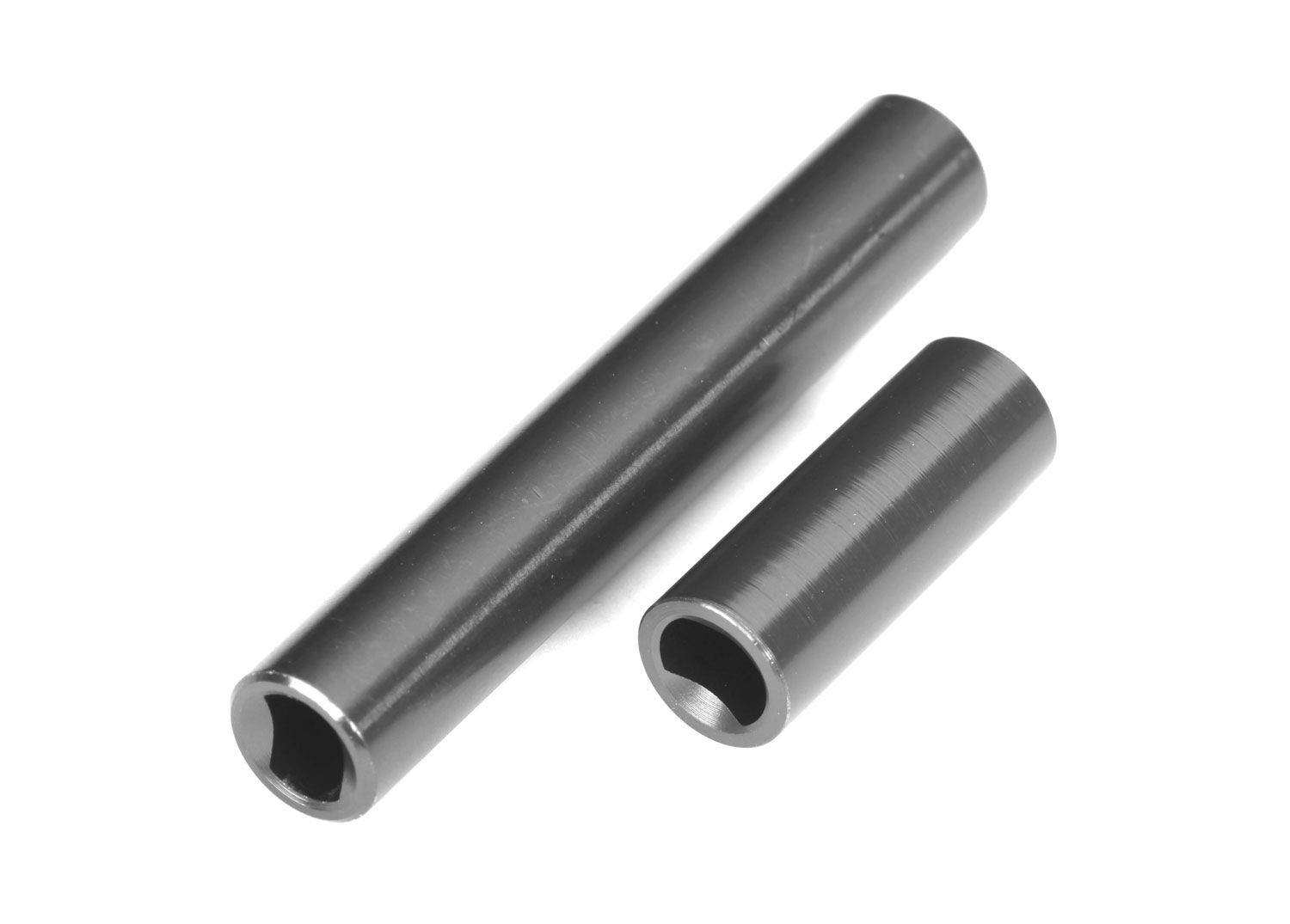 TRAXXAS 9852-GRAY Driveshafts, center, female, 6061-T6 aluminum (dark titanium-anodized) (front & rear) (for use with #9751 metal center driveshafts) (fits 1/18 TRX-4M™ vehicles with 162mm wheelbase)