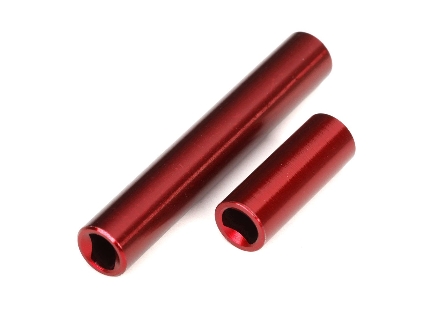 TRAXXAS 9852-RED Driveshafts, center, female, 6061-T6 aluminum (red-anodized) (front & rear) (for use with #9751 metal center driveshafts) (fits 1/18 TRX-4M™ vehicles with 162mm wheelbase)