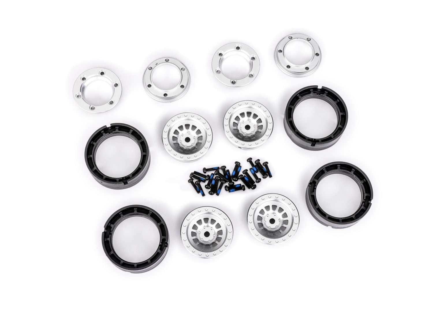 TRAXXAS 9881-SLVR WHEELS 1.0 ALUM SILVER (4)