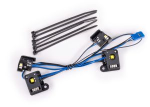 TRAXXAS 9883 Pro Scale® LED light set, front & rear, complete (includes light harness, zip ties (6)) (fits #9811 body)