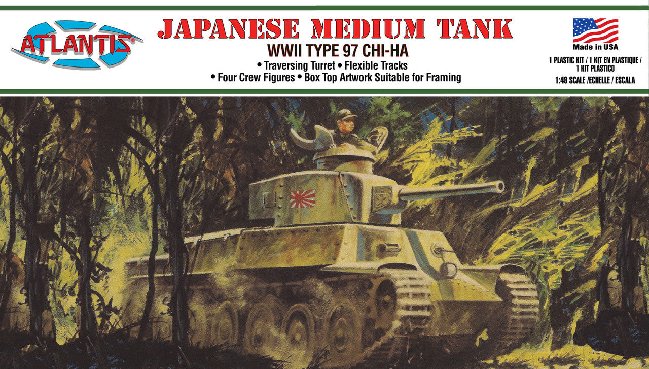 ATLANTIS A313 1/48 Japanese Medium Tank Chi-Ha