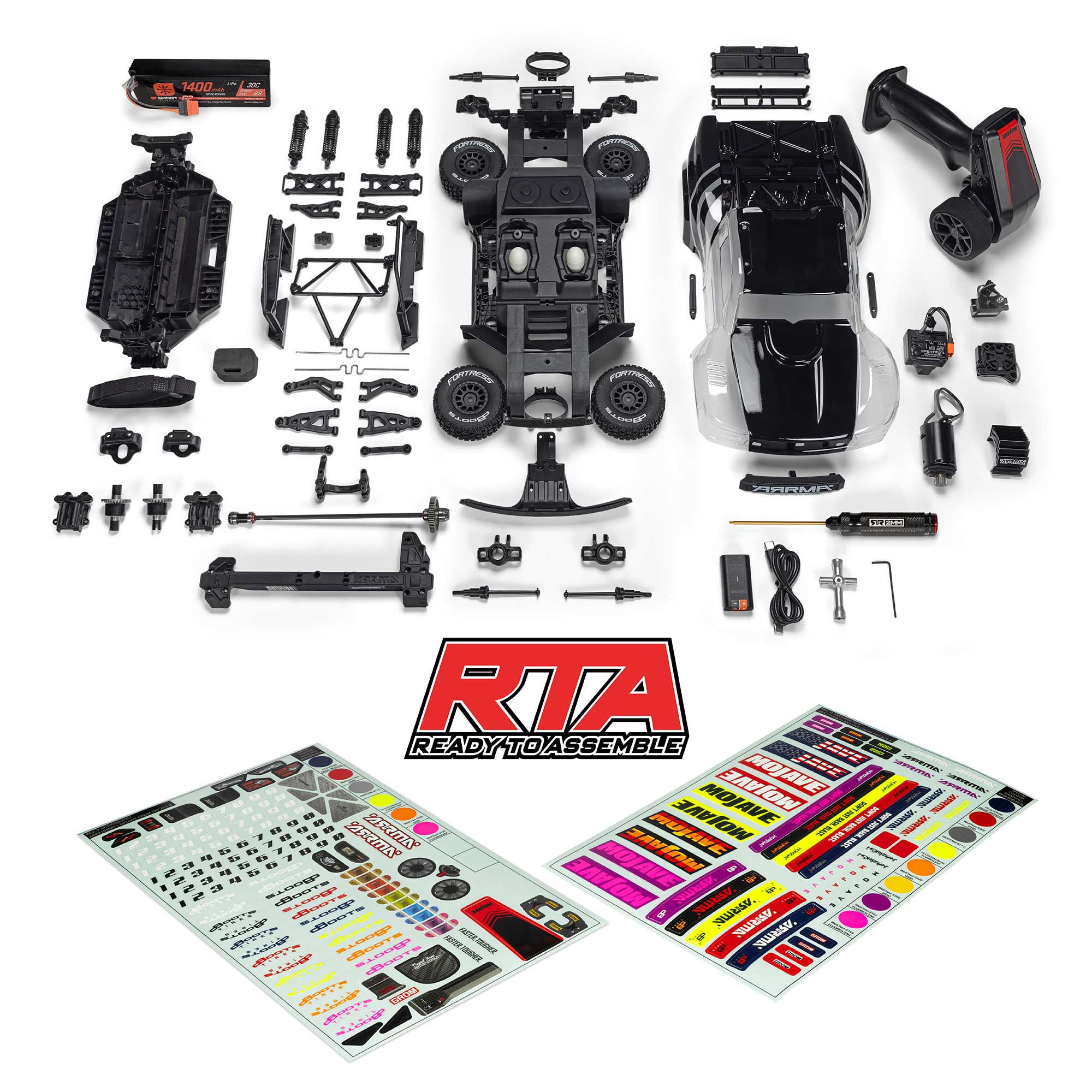 ARRMA ARA2104TK1 1/16 ARRMA MOJAVE GROM RTA Kit (Battery & Charger Included)