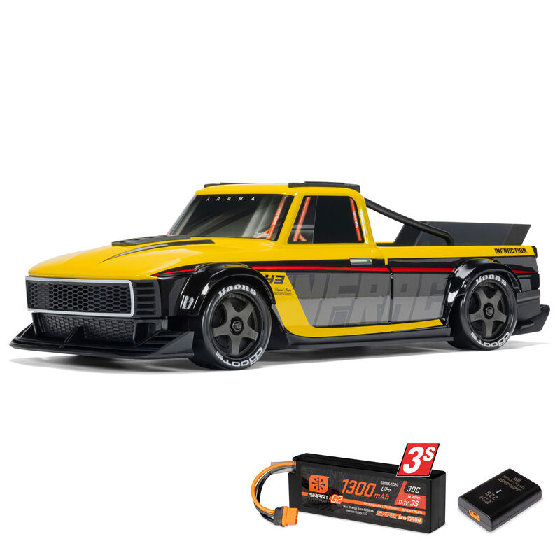 ARRMA ARA2315S 1/12 ARRMA INFRACTION GROM 3S (Battery & Charger Included)