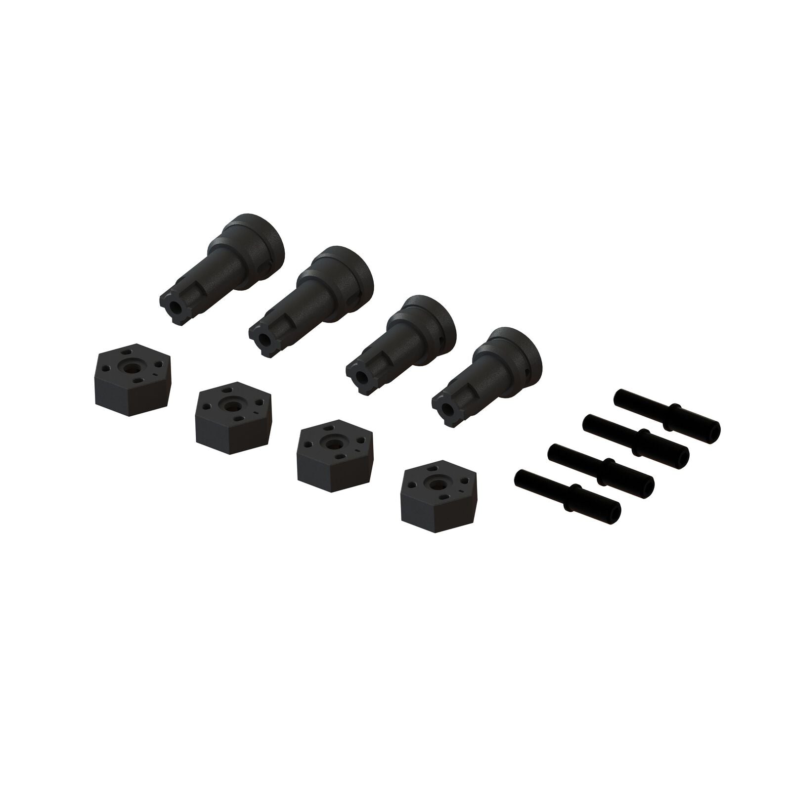 ARRMA ARA311229 Wheel Axle and Hub Set B: GROM