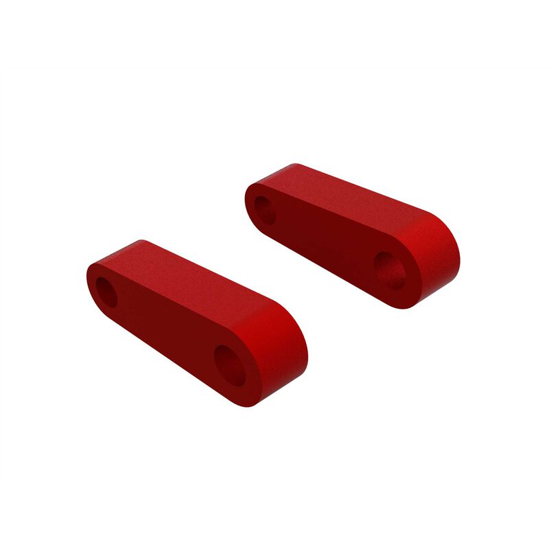 ARRMA ARA330594 Aluminum Fr Suspension Mounts, Red (2)