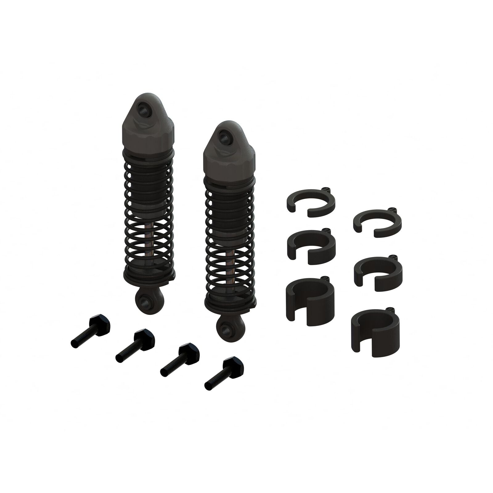 ARRMA ARA330838 Shock Set, 58mm Length, 800cSt Oil (2): GROM