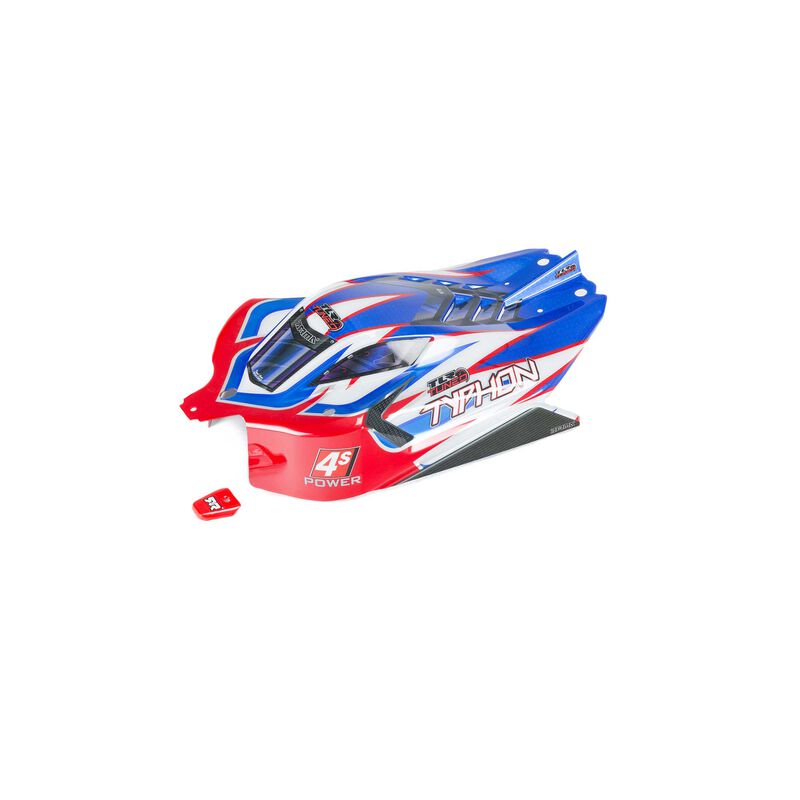ARRMA ARA406164 TYPHON TLR Tuned Finished Body Red/Blue