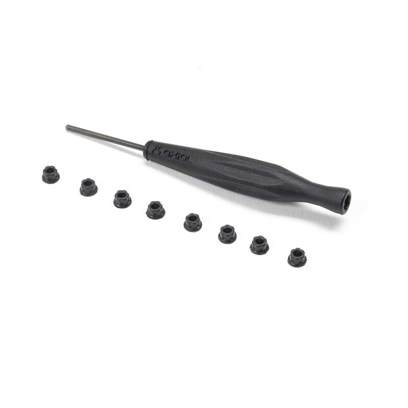 AXIAL AXI-3328 Wheel Nut (8), Wheel Nut Tool: SCX30