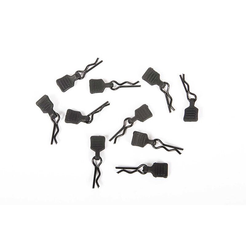 AXIAL AXI206000 3mm Body Clips with Tab Black (10) SCX24