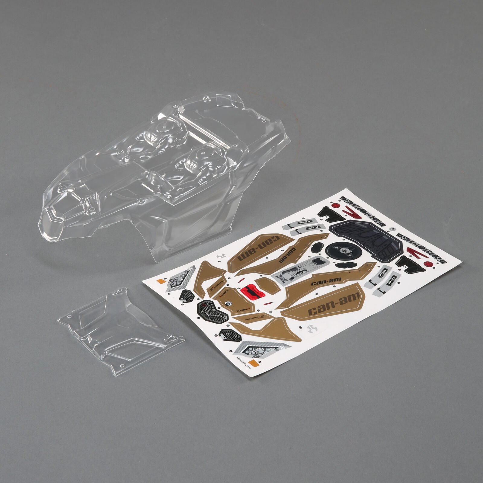 AXIAL AXI31596 Can-Am Maverick X3 Body, Clear: Yeti Jr
