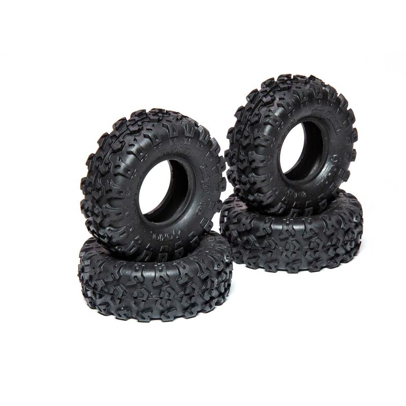 AXIAL AXI40003 1.0 Rock Lizards Tires (4pcs): SCX24