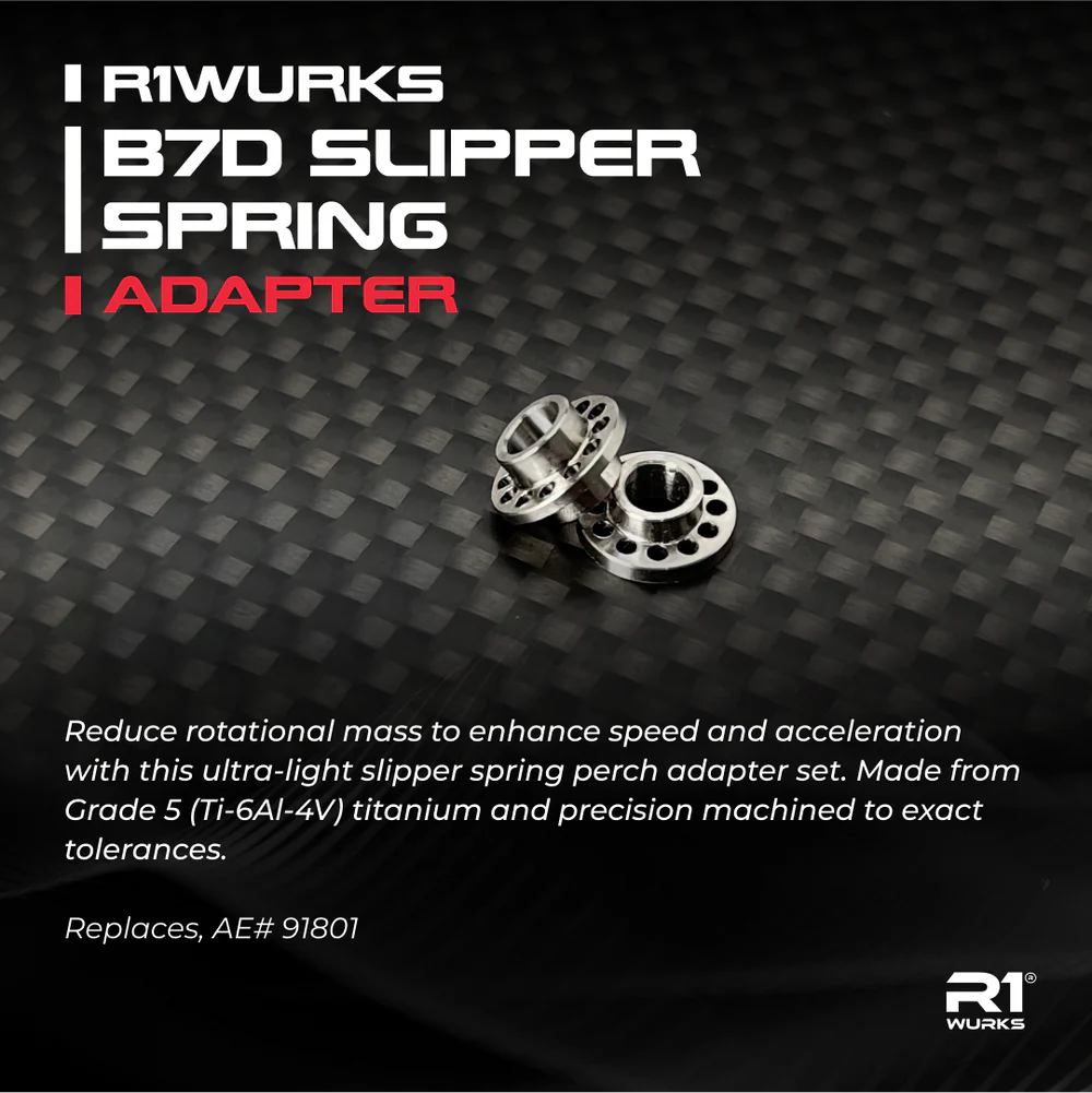 R1WURKS 900069 (B7D Series) Slipper Spring Adapter Set, Titanium