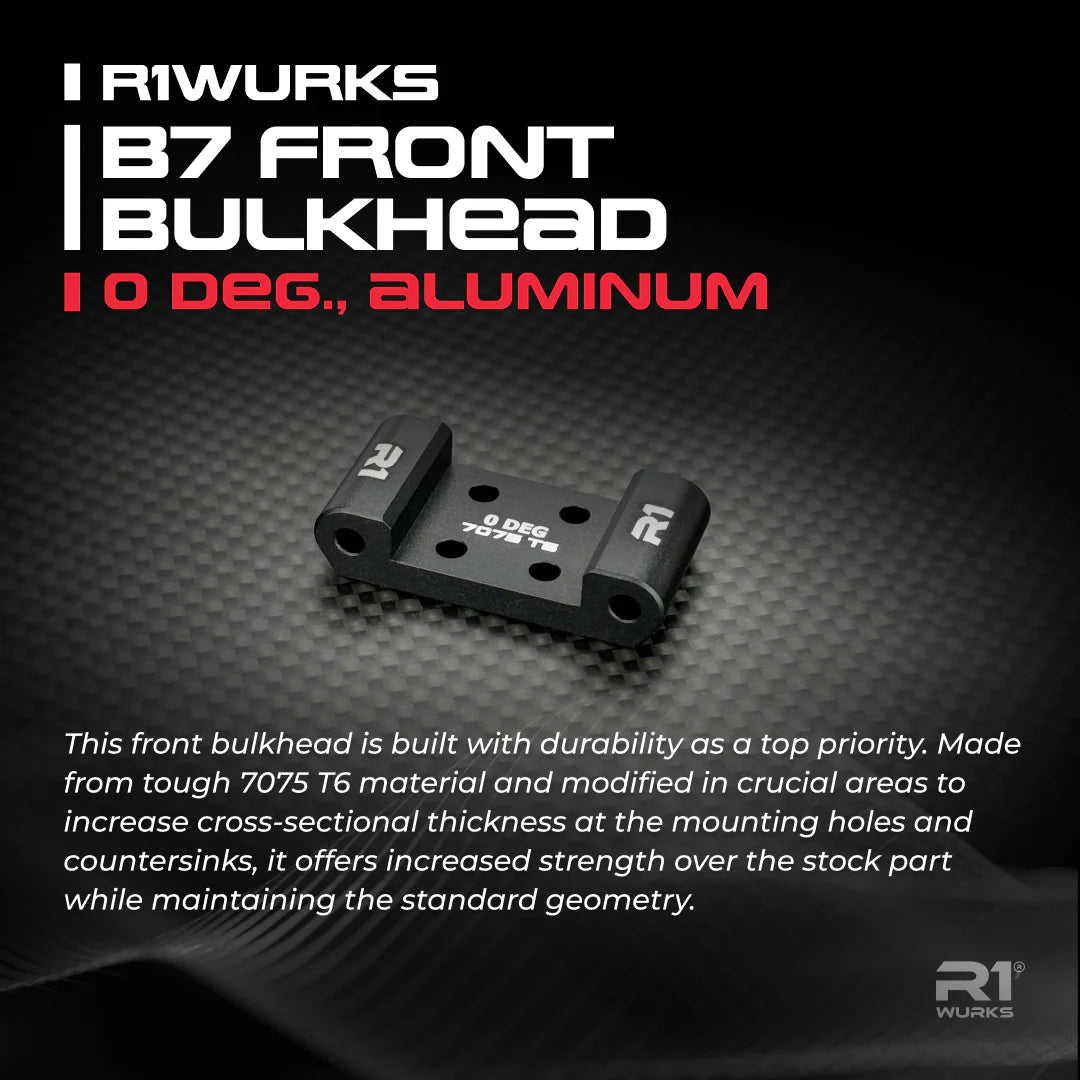 R1WURKS 900053 (B7 Series) Front Bulkhead, 0 deg., Aluminum