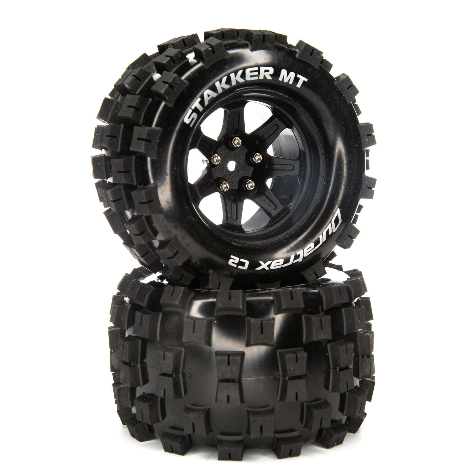 DURATRAX DTXC5564 STAKKER MT 2.8 Mounted F/R Tires, C2 14mm Black (2)