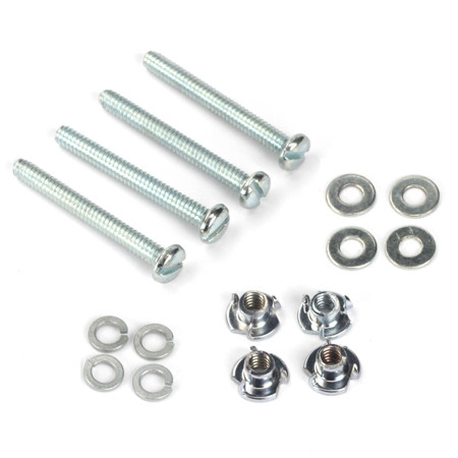 DUBRO 128 Mounting Bolts & Nuts, 6-32 x 1 1/4 (4)