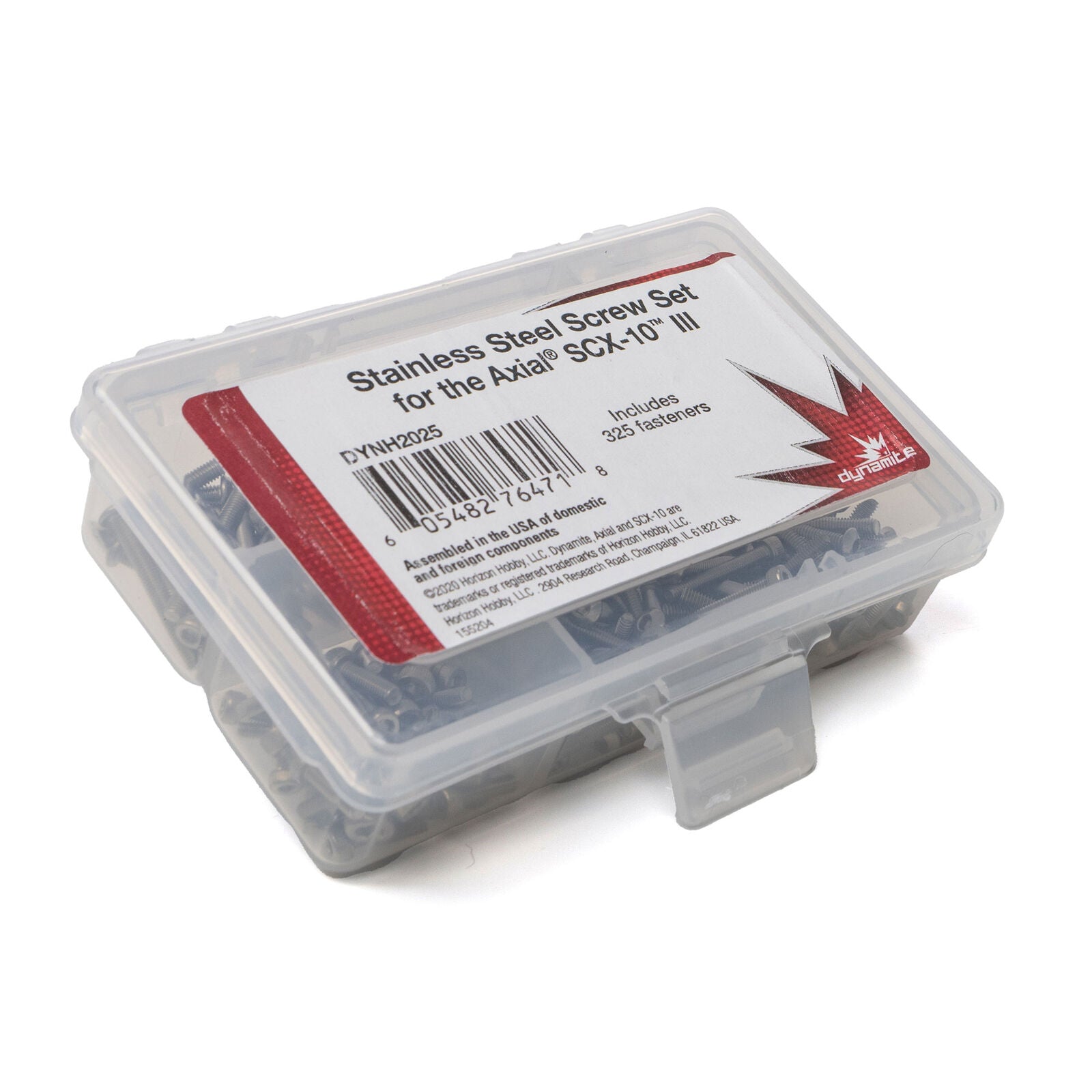 DYNAMITE DYNH2025 Stainless Steel Screw Set: Axial SCX10 III