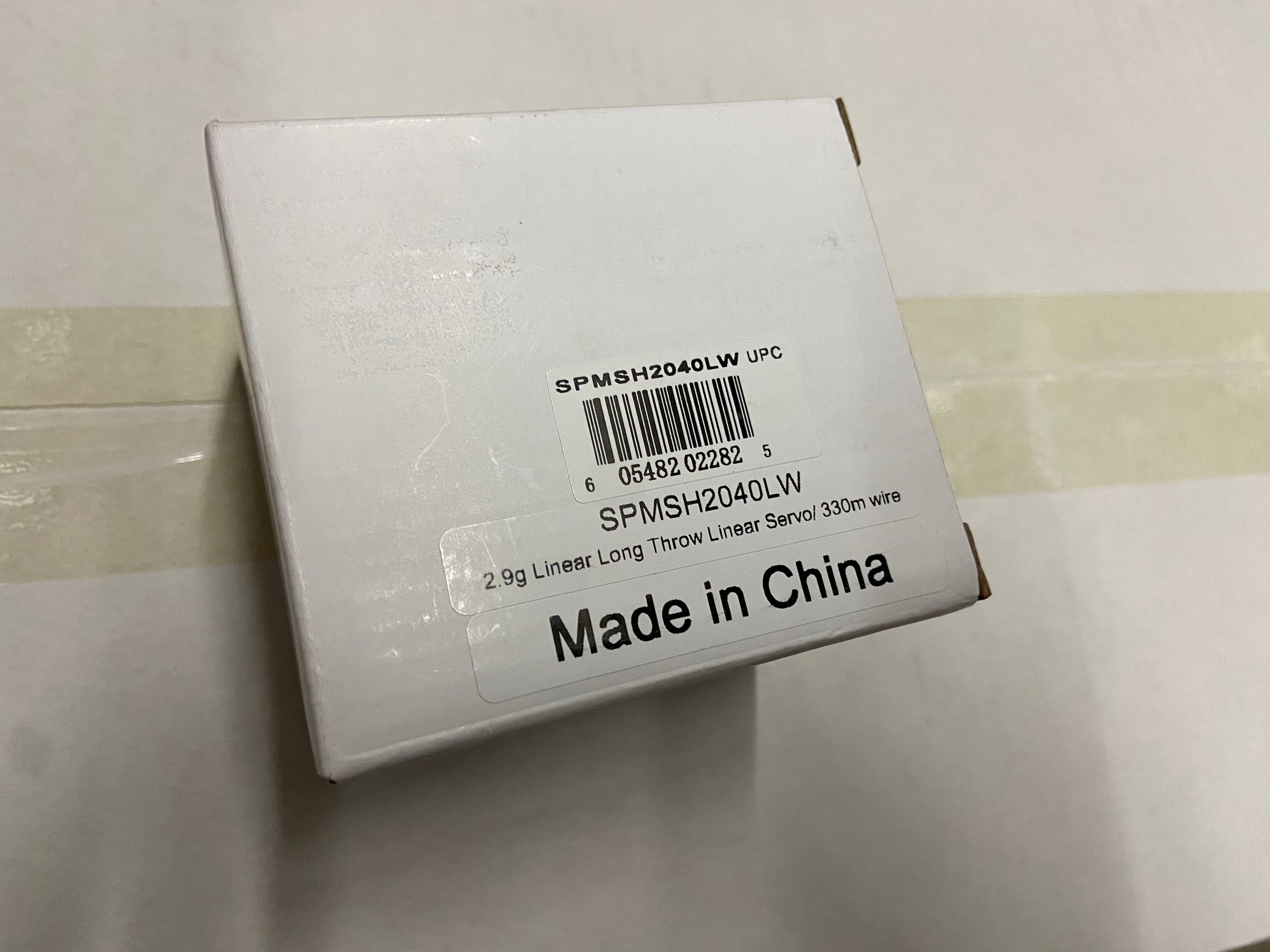 SPEKTRUM SPMSH2040LW 2.9g Linear Servo with 330m Wire Item No. Spektrum - SPMSH2040LW