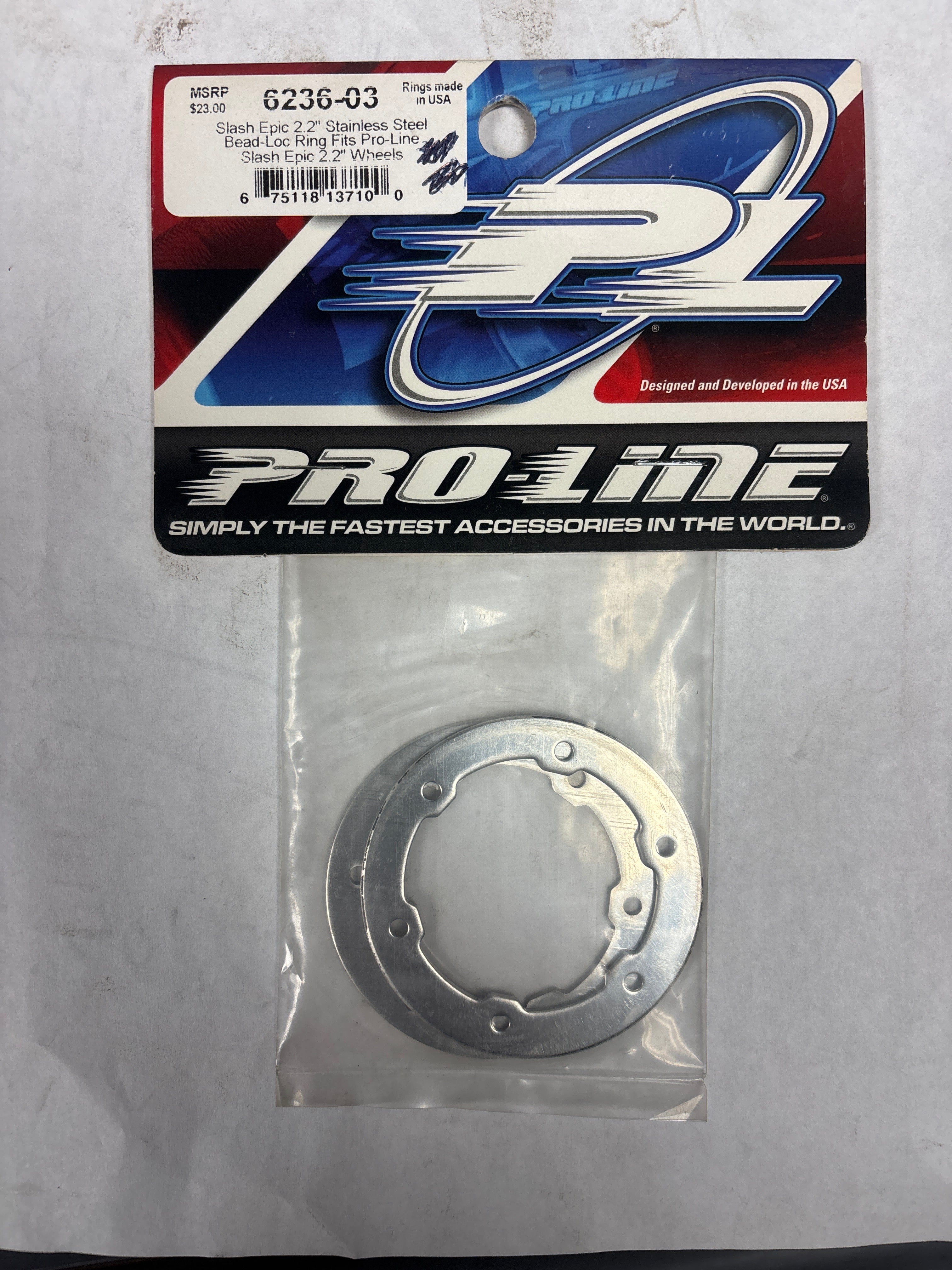 PROLINE 6236-03 2.2 Stainless Steel Bead-loc Ring fits Slash Epic Wheels