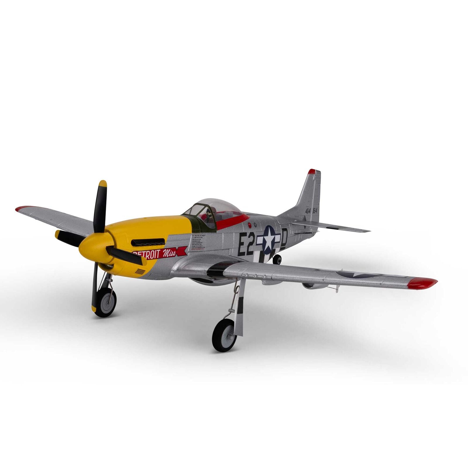 EFLITE EFLU7350 UMX P-51D Mustang “Detroit Miss” BNF Basic with AS3X and SAFE Select