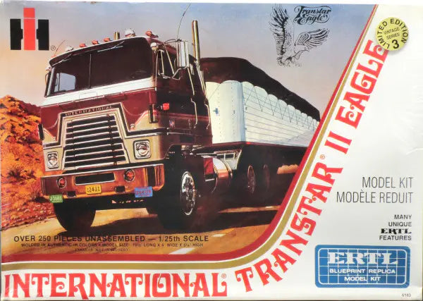ERTL COLLECTIBLES 6183 1/25 International Transtar II Eagle Semi Truck Model Kit