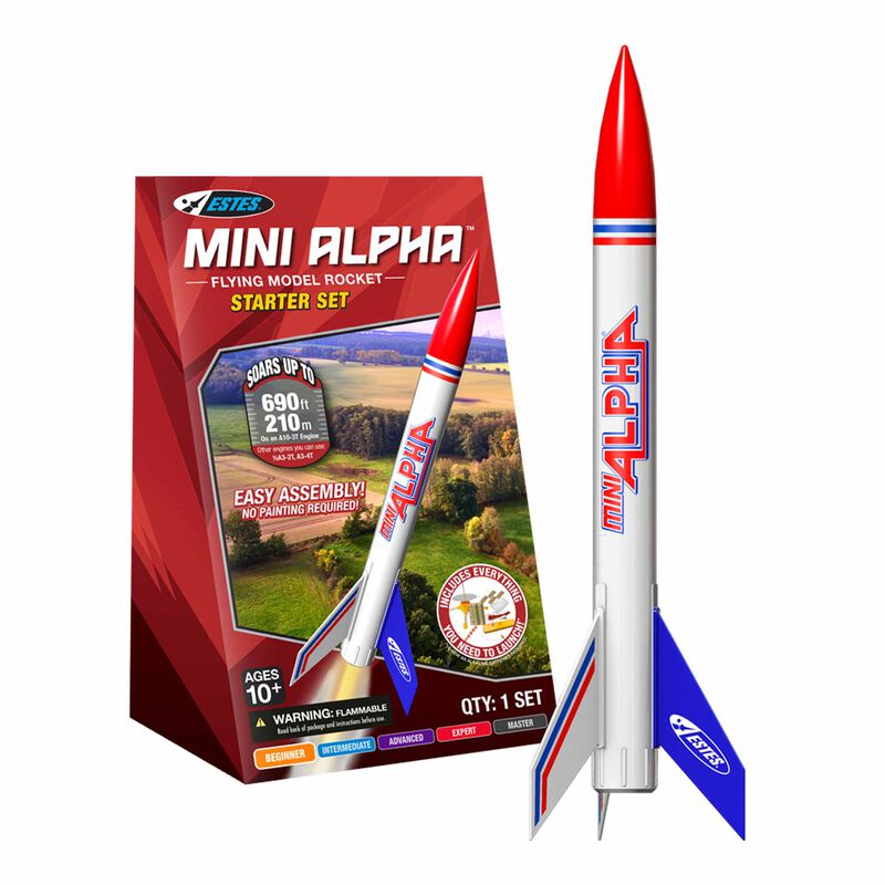 ESTES 5333 Mini Alpha™ Model Rocket Starter Set