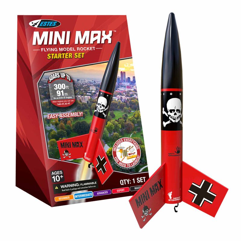 ESTES 5337 Mini Der Red Max™ Model Rocket Starter Set