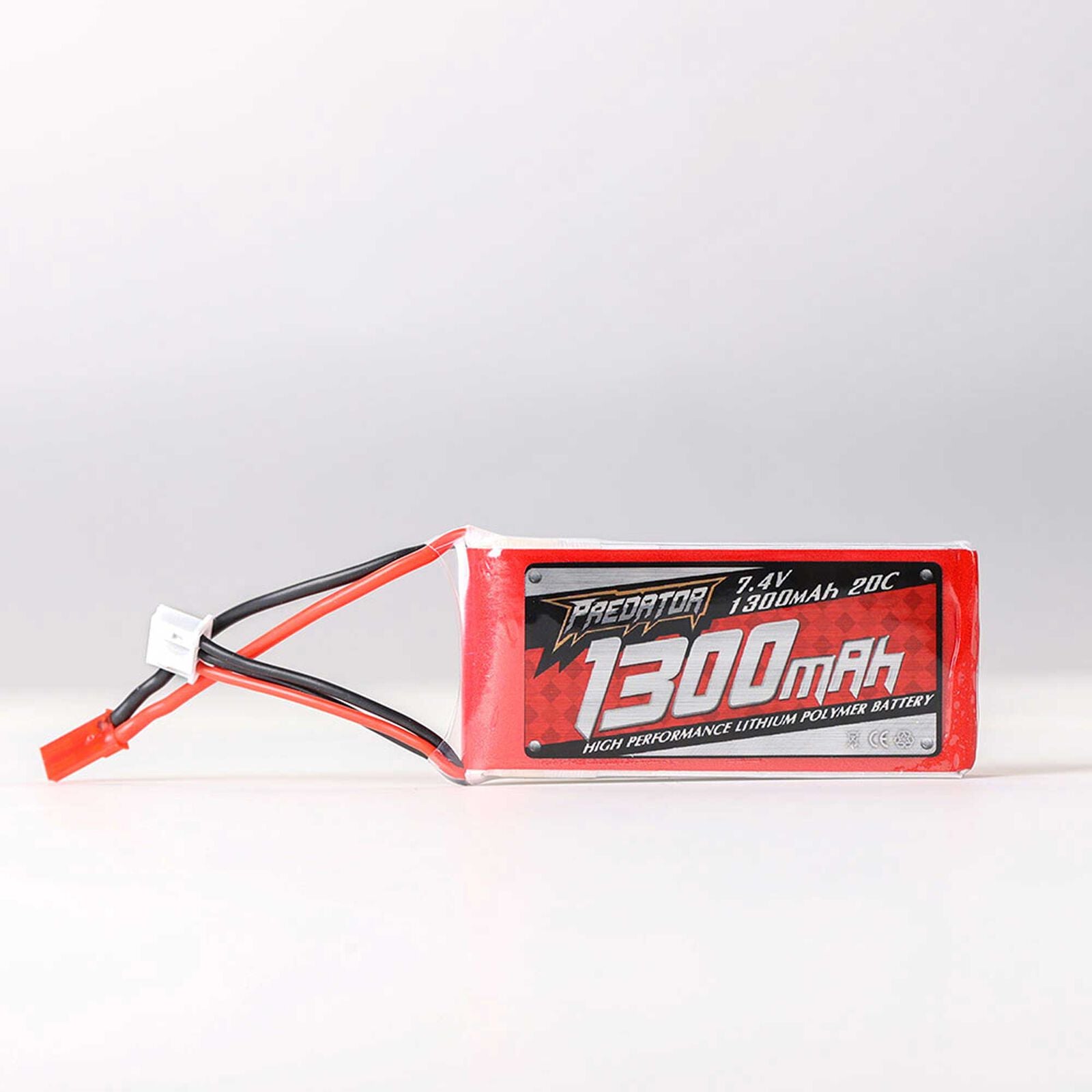 FMS FMM2S130020C 7.4V 1300mAh 2S 20C LiPo Battery: JST