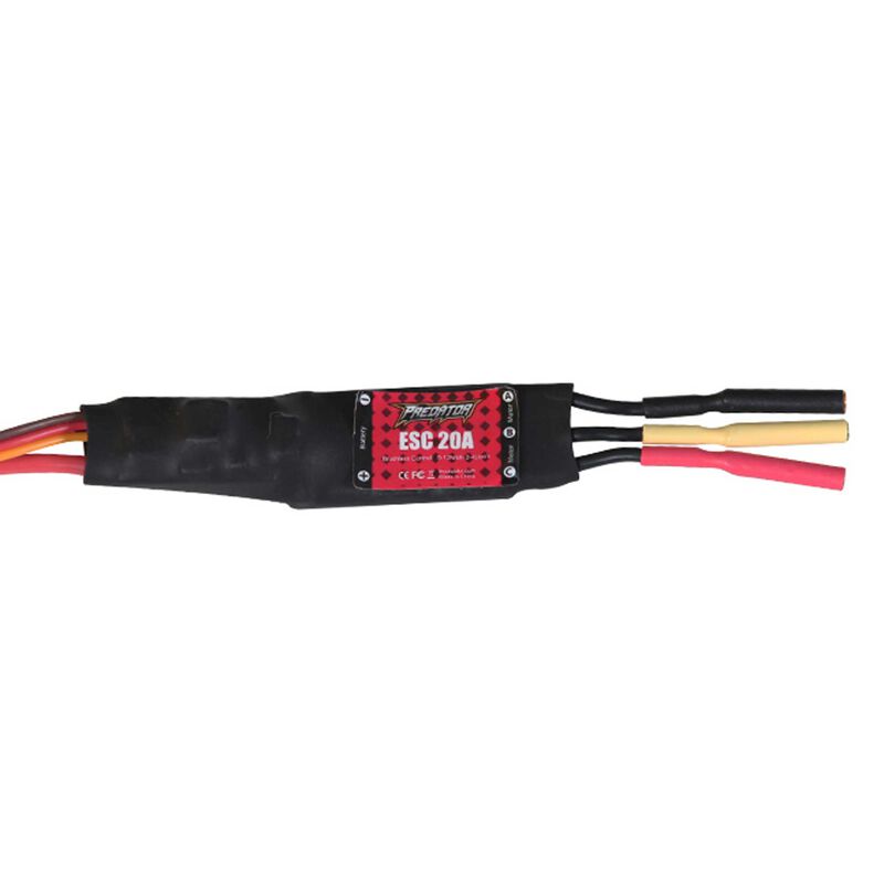 FMS FMMPRESC0042 Predator 20A ESC, XT30: Edge 540 750mm