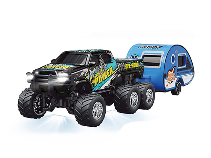 RC PRO HG4-407 1:64 R/C Truck with trailer with APP control - Ford 6-wheeler