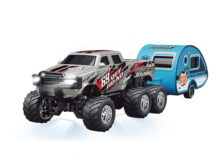 RC PRO HG4-407 1:64 R/C Truck with trailer with APP control - Ford 6-wheeler