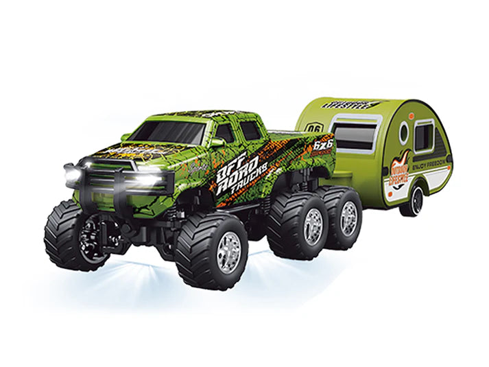 RC PRO HG4-407 1:64 R/C Truck with trailer with APP control - Ford 6-wheeler