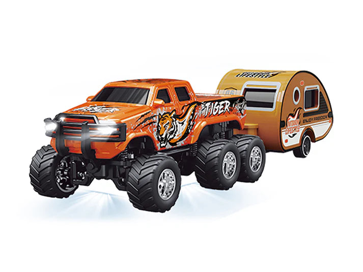 RC PRO HG4-407 1:64 R/C Truck with trailer with APP control - Ford 6-wheeler