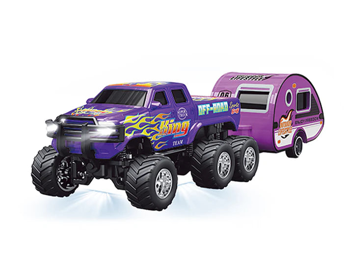 RC PRO HG4-407 1:64 R/C Truck with trailer with APP control - Ford 6-wheeler