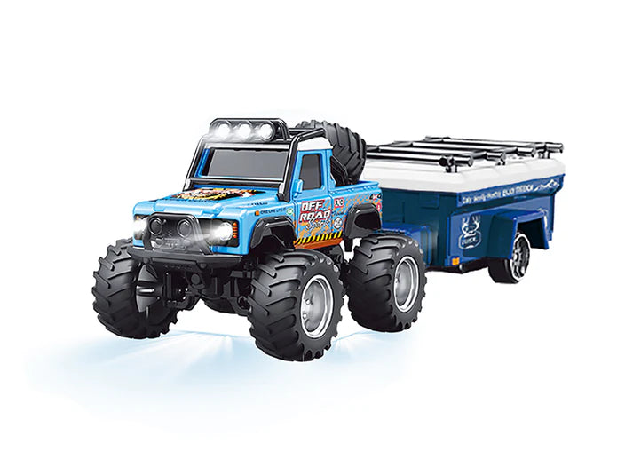 RC PRO HG4-478 1/64 R/C Jeep with trailer with APP control