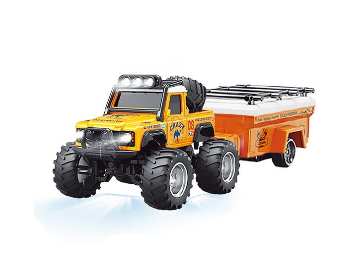 RC PRO HG4-478 1/64 R/C Jeep with trailer with APP control