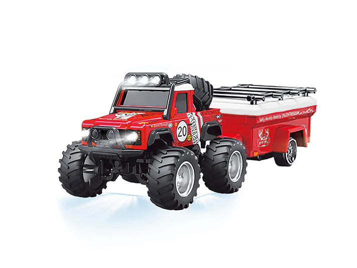 RC PRO HG4-478 1/64 R/C Jeep with trailer with APP control