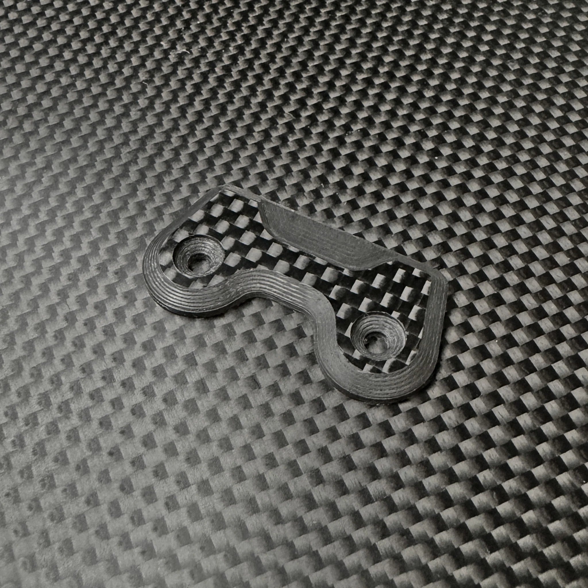 R1WURKS 920279 R1B Rear Wing Washer, Carbon (3K Plain Weave)