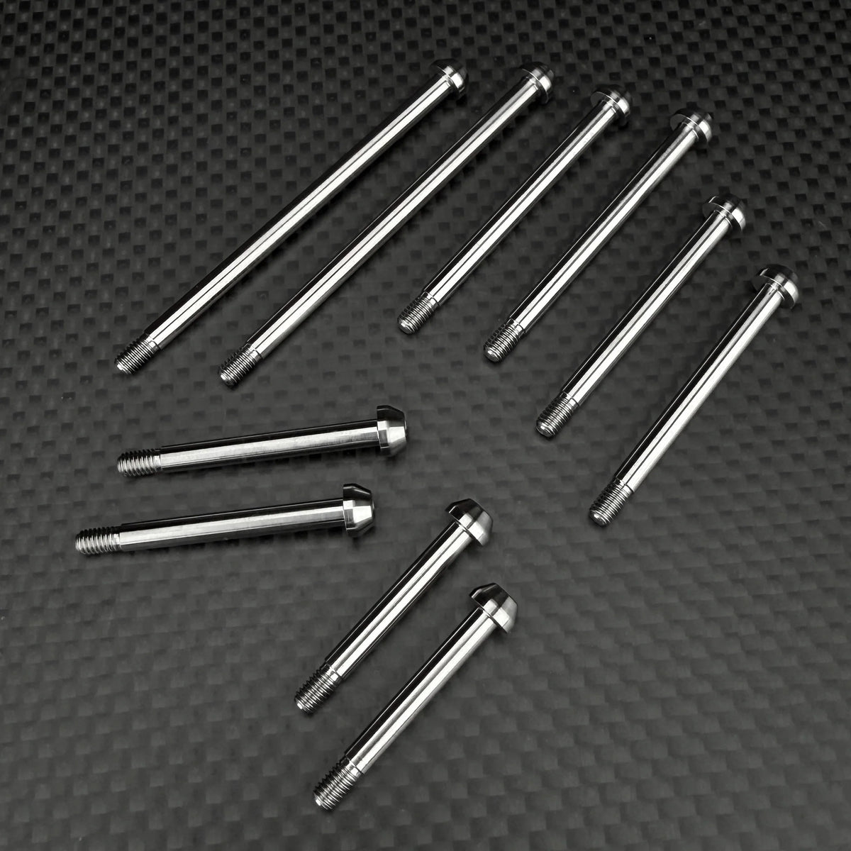 R1WURKS 900328-S (Compatible with RC10®) Titanium Hinge Pin Set (Natural Titanium)
