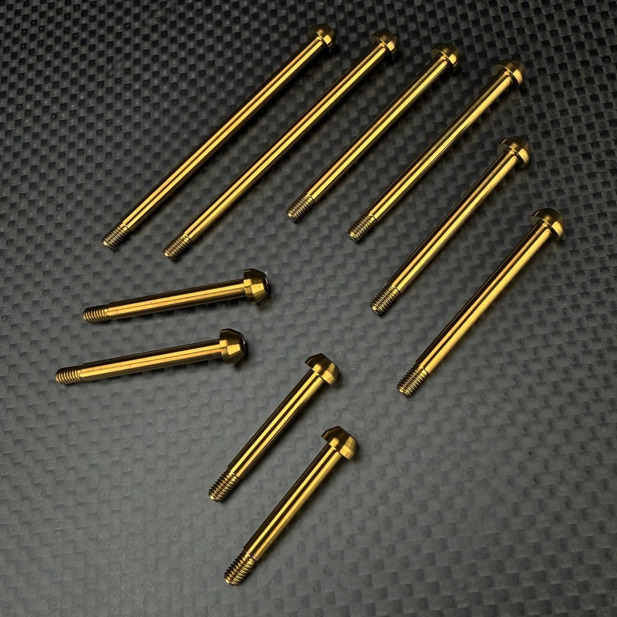 R1WURKS 900328-BR Titanium Hinge Pin Set (Compatible with RC10®) (Bronze)