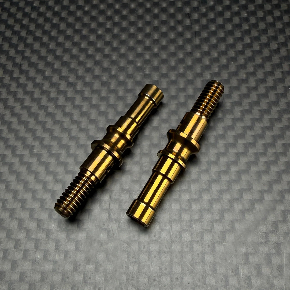 R1WURKS 900316-BR (Compatible with RC10®) Titanium Hex Adapter Axles, Front