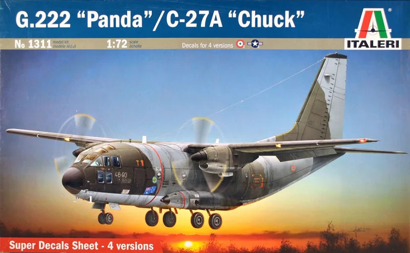 ITALERI 1311 551311 1/72 G.222 Panda/C-27A Chuck