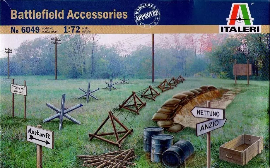 ITALERI 6049 1/72 WWII Battlefield Accessories