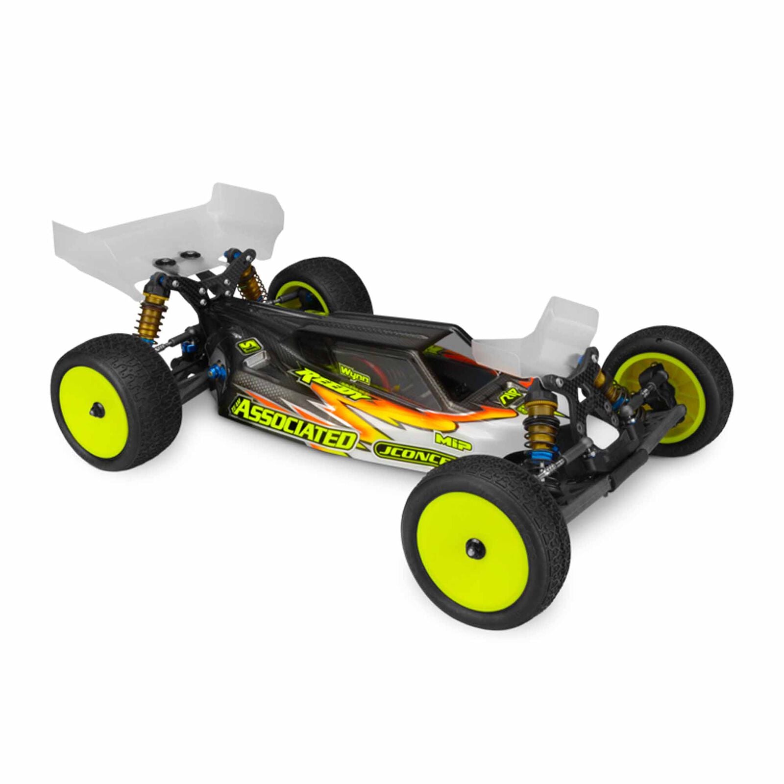 JCONCEPTS 0314 1/10 S2 Buggy Clear Body with Aero Wing, 1/10 Team Associated RC10B6