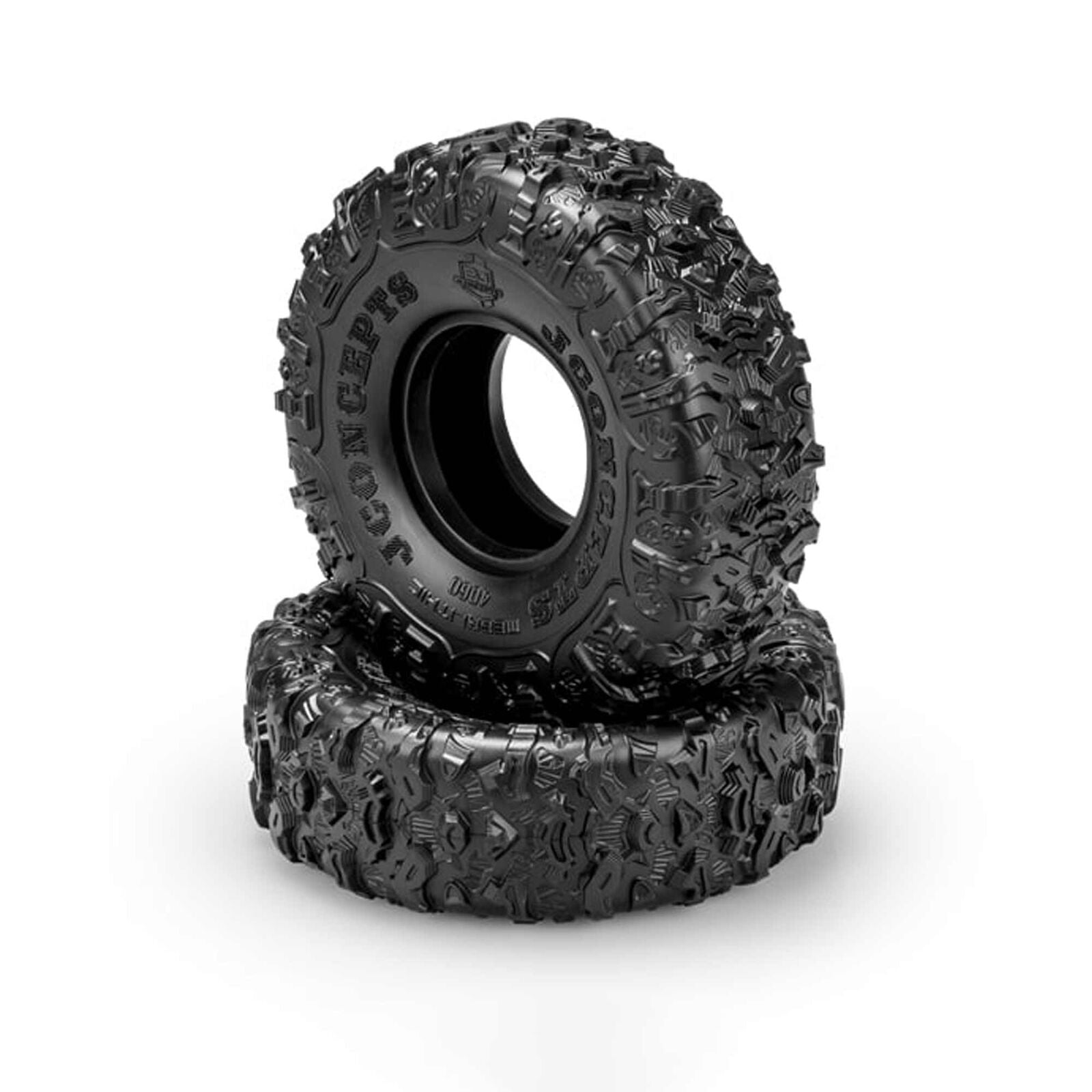 JCONCEPTS 4060-02 1/10 Megalithic Performance Scaler 1.9” Crawler Tires with Inserts, Green Compound (2)