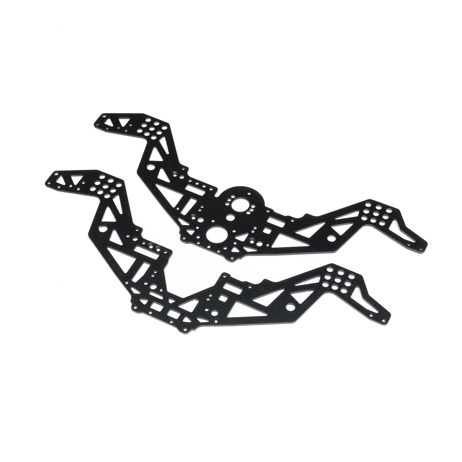 LOSI LOS-2052 Chassis Plate Set V2, Black: Mini LMT Megalodon