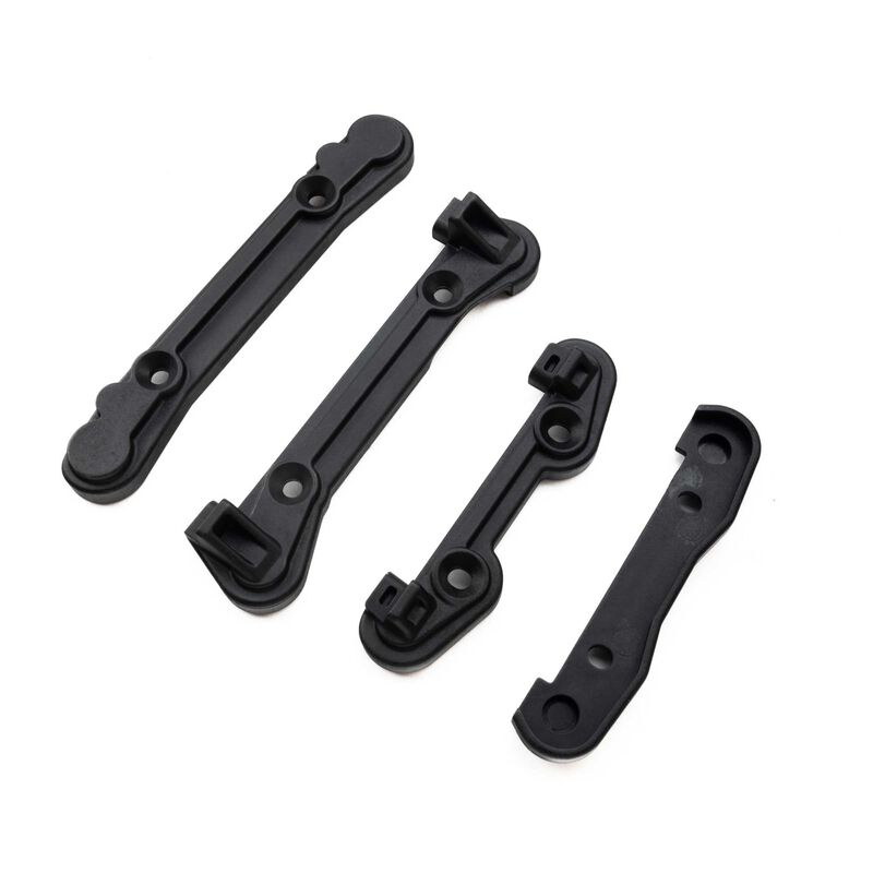 LOSI LOS-3715 Hinge Pin Brace Covers, Front/Rear (4): ALL 5IVE