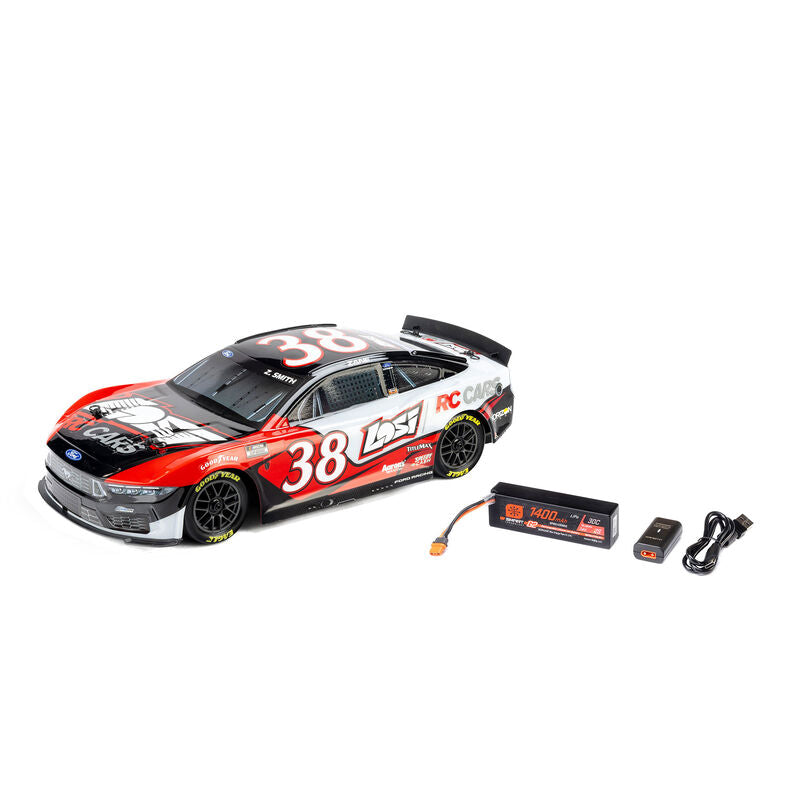 LOSI 1/12 NASCAR RC Racecar 2S AWD RTR Brushed On-Road (Battery & Charger Included)