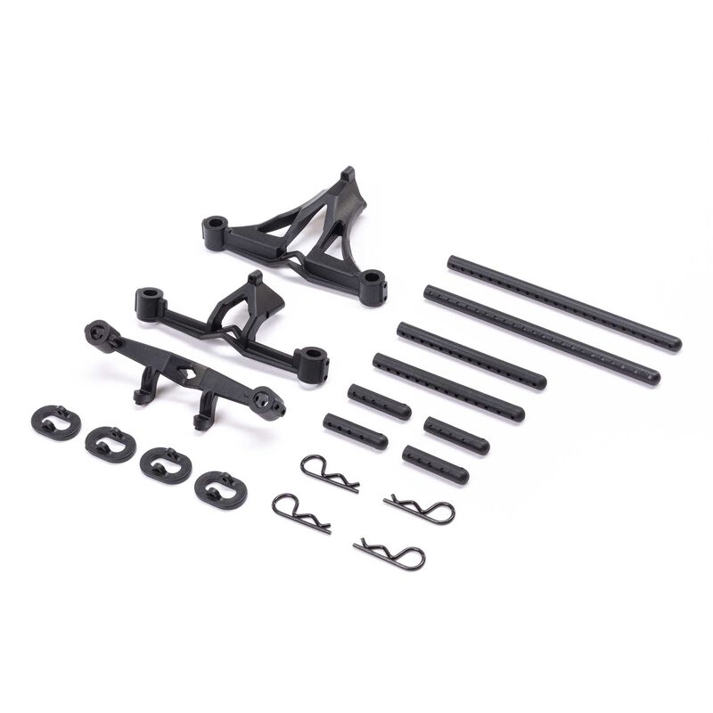 LOSI LOS211033 Body Mount Set and Posts: 1970 Mini Drag